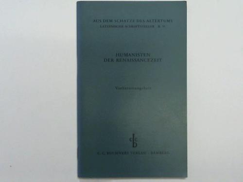 Humanisten der Renaissancezeit - Vorbereitungsheft