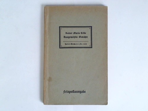 Rilke, Rainer Maria - Der ausgewhlten Gedichte. Erster Teil