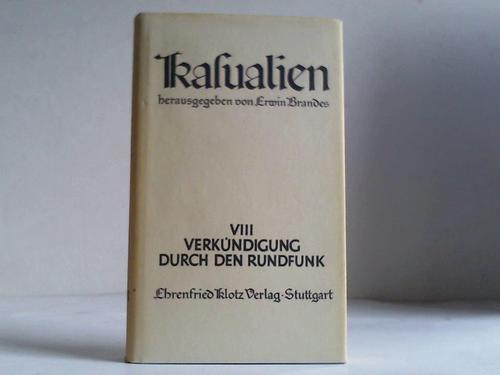 Pressel, Wilhelm (Hrsg.) - Verkndigung durch den Rundfunk