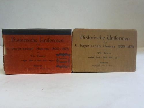 Kurz, Th. - Historische Uniformen des k. bayerischen Heeres 1800-1873. 2 Leporello-Serien