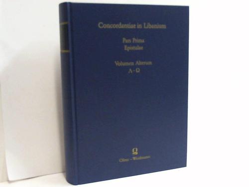 Fatouros, Georgios / Krischer, Tilman / Najock, Dietmar - Concordantiae in Libanium. Pars Prima: Epistulae