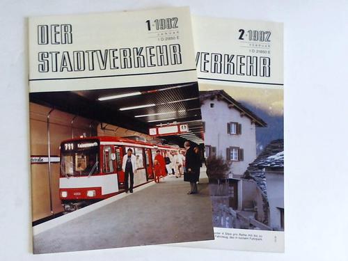 Stock, Werner (Hrsg.) - Der Stadtverkehr. Fachzeitschrift fr den ffentlichen Stadtlinienverkehr. 27. Jahrgang, Januar 1982 und Februar 1982. 2 Hefte
