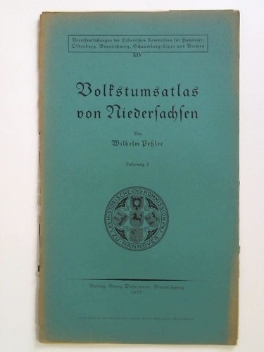 Peler, Wilhelm - Volkstumsatlas von Niedersachsen. Lieferung 3