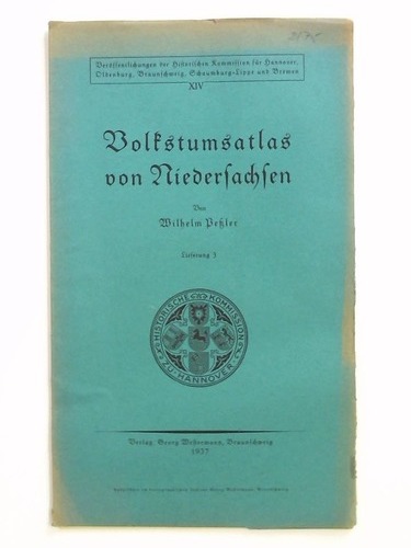 Peler, Wilhelm - Volkstumsatlas von Niedersachsen. Lieferung 3