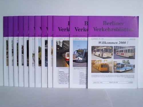 Berliner Verkehrsbltter - Informationsschrift des Arbeitskreises Berliner Nahverkehr - 47. Jahrgang 2000, Heft 1 bis 12