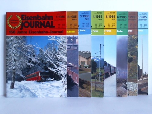 Eisenbahn-Journal - Modellbahn-Fachzeitschrift - aktuell, informativ - 11. Jahrgang 1985, Heft 1 bis 8. Zusammen 8 Hefte