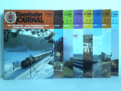 Eisenbahn-Journal - Modellbahn-Fachzeitschrift - aktuell, informativ - 14. Jahrgang 1988, 8 Hefte