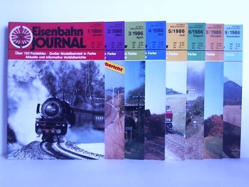 Eisenbahn-Journal - Modellbahn-Fachzeitschrift - aktuell, informativ - 12. Jahrgang 1986, 8 Hefte