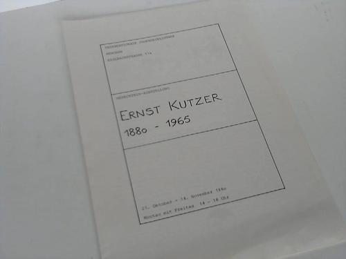 Internationale Jugendbibliothek / Mnchen (Hrsg.) - Gedchtnis-Ausstellung Ernst Kutzer 1880-1965