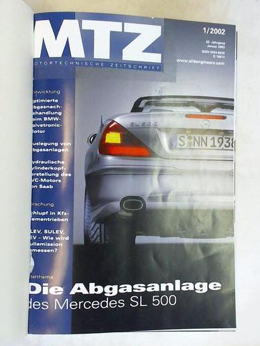 Motortechnische Zeitschrift - MTZ. Technisch-wissenschaftliche Zeitschrift fr das Gesamtgebiet des Verbrennungsmotors und der Gasturbine - 63. Jahrgang. Organ der Fachgemeinschaft Kraftmaschinen im Verein Deutscher Maschinenbau-Anstalten e. V. (VDMA) fr die Fachgebiete Verbrennungsmotoren und Gasturbinen und der Forschungsvereinigung Verbrennungskraftmaschinen e. V. 12 Hefte in einem Band