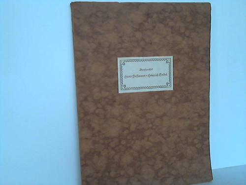 Hfer, Conrad (Hrsg.) - Briefwechsel zwischen Hans Hoffmann und Heinrich Seidel