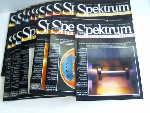 Spektrum der Wissenschaft - Sammlung von 18 Heften aus 1982-1995