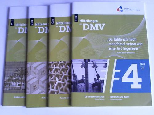 Joswig, Michael (Hrsg.) - Mitteilungen der Deutschen Mathematiker-Vereinigung. Jahrgang 2014. Band 22, Hefte 1 bis 4. Vier Hefte