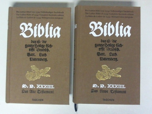Luther, Martin - Biblia, das ist/die ganze Heilige Schrifft Deudsch. Mart. Luth. Wittemberg. Altes und Neues Testament. 2 Bnde (ohne Begleitbuch)