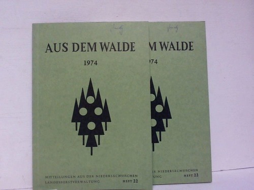 Balzs / Liebscher / Wagenhoff - Aus dem Walde 1974. Forstlich-hydrologische Untersuchungen in bewaldeten Versuchsgebieten im Oberharz. 2 Bnde