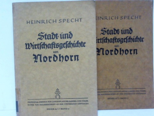 Nordhorn - Specht, Heinrich - Stadt- und Wirtschaftsgeschichte von Nordhorn