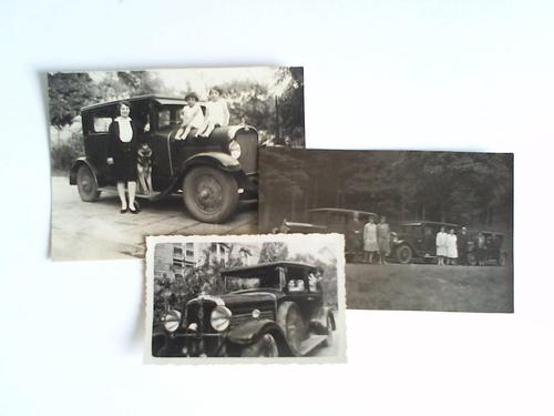 Automobil-Fotographie - 3 historische Originalaufnahmen