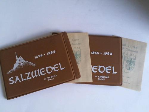 Salzwedel - Harnisch, Walter - 750 Jahre Stadt Salzwedel, 1233-1983. 24 Dias und 2 kleine Begleitbroschren in 2 Mappen