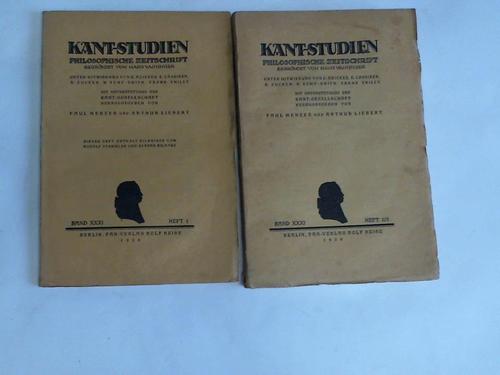 Menzer, Paul/Liebert, Arthur (Hrsg.) - Kant-Studien, Band XXXI. Philosophische Zeitschrift, Hefte 1-3 in 2 Bnden