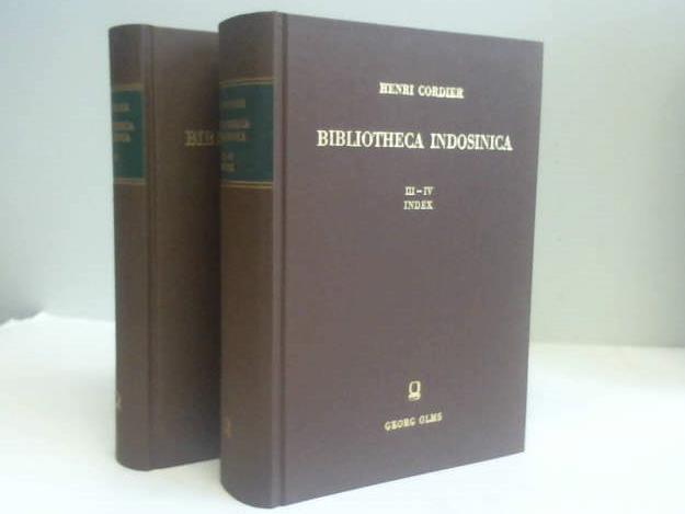 Bibliotheca Indosinica. Dictionnaire bibliographique des ouvrages relatifs à la péninsule indochinoise. 5 Teile in 2 Bänden