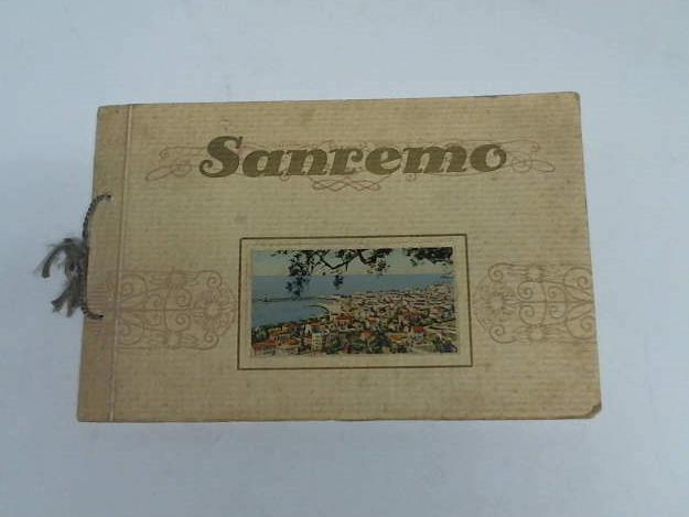 Sanremo-Ansichten - 12 chromolithographierte, auf Karton aufgezogene Tafeln (13,8 cm x 8,8 cm)