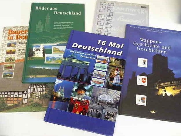 Deutsche Post (Hrsg.) - Sammlung von 5 kulturbezogenen Briefmarken-Bchern