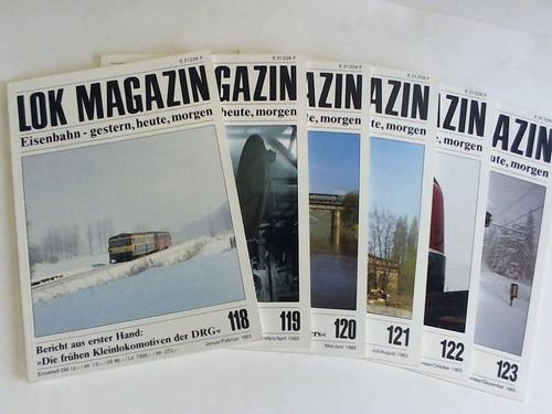 Lok Magazin - Eisenbahn - gestern, heute, morgen. 22. Jahrgang 1983. Heft 118 bis 123. 6 Hefte