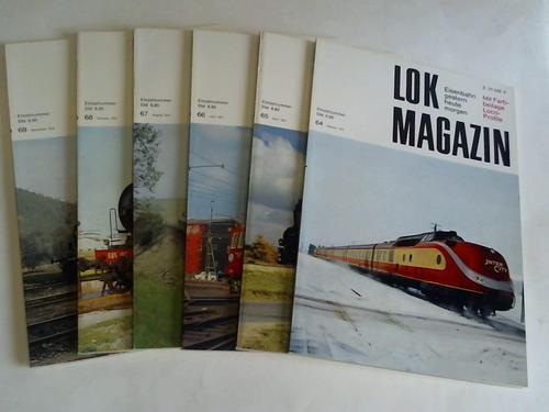 Lok Magazin - Eisenbahn - gestern, heute, morgen. Jahrgang 1974. Heft 64 bis 69. 6 Hefte