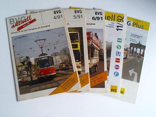 Berliner Verkehrsbetriebe (BVG) (Hrsg.) - BVG aktuell. 5 Ausgaben