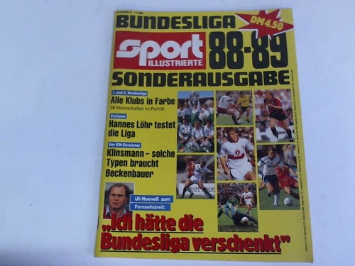 Sport Illustrierte - Nr. 7/88: Bundesliga 88-89. Sonderausgabe