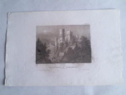Reiss, C. - Die Lwenburg zu Wilhelmshhe bei Kassel. Stahlstich um 1850