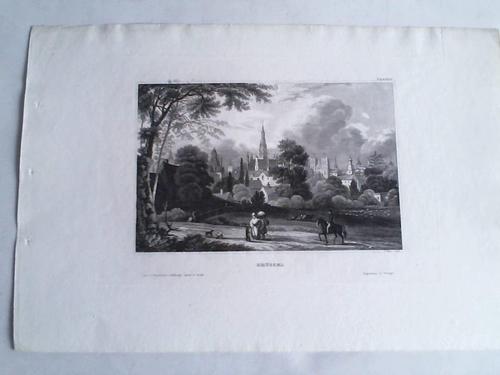 Brssel - Stahlstich um 1850