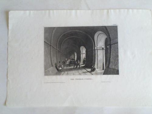 (London) - Der Themse-Tunnel. Stahlstich um 1850