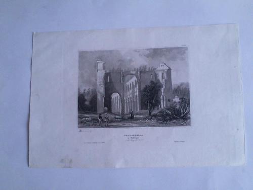 Thringen - Paulinzella in Thringen. Stahlstich um 1850