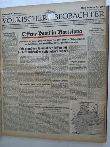 Kampfblatt der national-sozialistischen Bewegung Großdeutschlands. 52. Jahrgang 1939. Norddeutsche Ausgabe. 1. Januar 1939 bis 29. Juni 1939, 98 Ausgaben