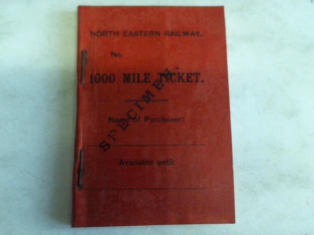 (Eisenbahn-Fahrkarten) - 1000 Mile Ticket mit Aufdruck Specimen.