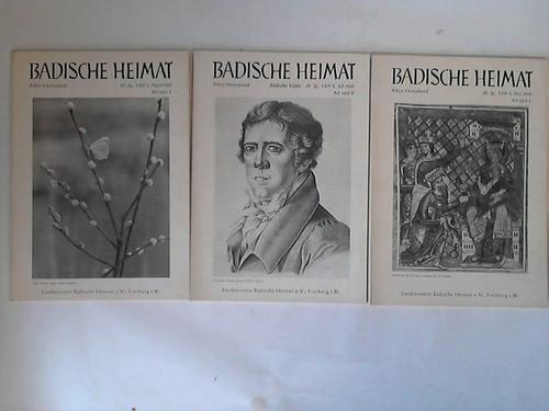 Badische Heimat/Mein Heimatland - Hefte 1, 2 und 4