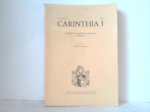 Neumann, Wilhelm (Hrsg.) - Carinthia I. Zeitschrift fr geistliche Landeskunde von Krnten