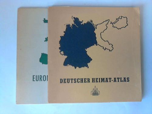 Heidebote, Der (Hrsg.) - Deutscher Heimat-Atlas / Europa-Sammel-Atlas fr jung und alt. 2 Bnde