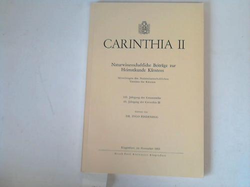 Krnten - Findenegg, Ingo (Hrsg.) - Carinthia II. Naturwissenschaftliche Beitrge zur Heimatkunde Krntens