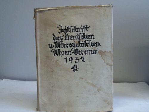 Barth, Hanns - Zeitschrift des Deutschen und sterreichischen Alpenvereins. Band 63