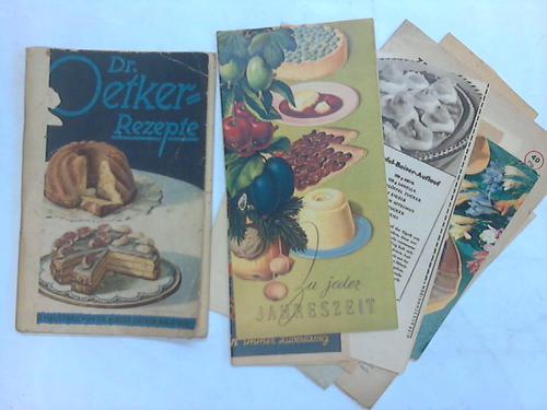 Oetker, August - Dr. Oetker-Rezepte. Die Hausfrau von Dr. August Oetker, Bielefeld. Ausgabe F