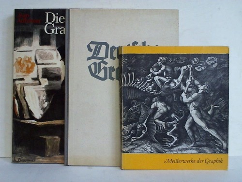 (Graphik-Nachschlagewerke) - Meisterwerke der Graphik. Vierzig groe Graphiker zwischen 1450 und 1950 / Deutsche Graphik / Die europische Graphik von den Anfngen bis zur Gegenwart. 3 Bnde