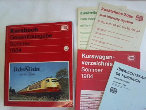 Kursbuch-Gesamtausgabe. Sommer 1984 - Gltig vom 3. Juni bis 29. September 1984