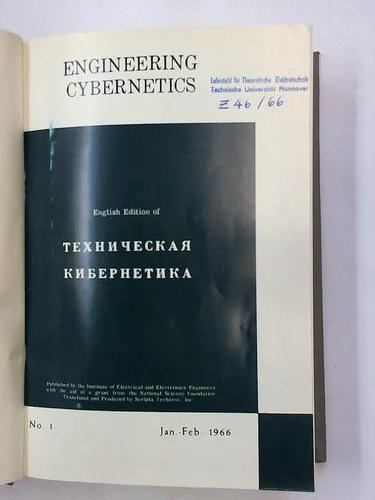 Kranc, George M. (Hrsg.) - Engineering Cybernetics. January to December 1966. 6 volumes in 1 Book