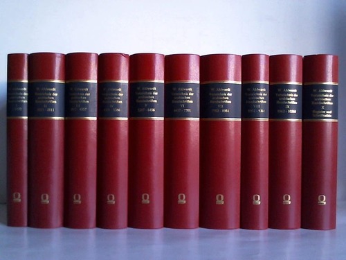 Ahlwardt, W(ilhelm) - Verzeichnis der arabischen Handschriften. 10 Bnde