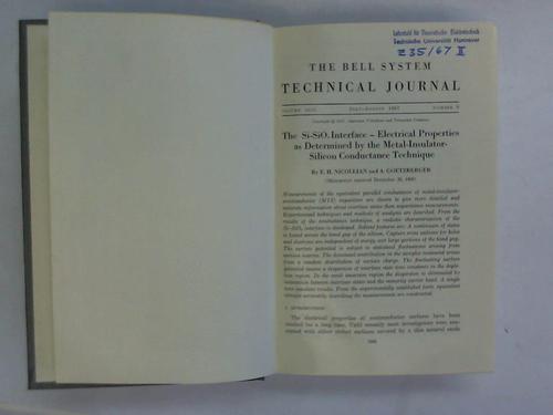 The Bell System. Technical Journal - Volume XLVI. July-August 1967. Number 6. Part 2