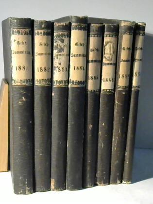 (Knigreich Preuen) - Gesetz-Sammlung. Sammlung von 8 Bnden