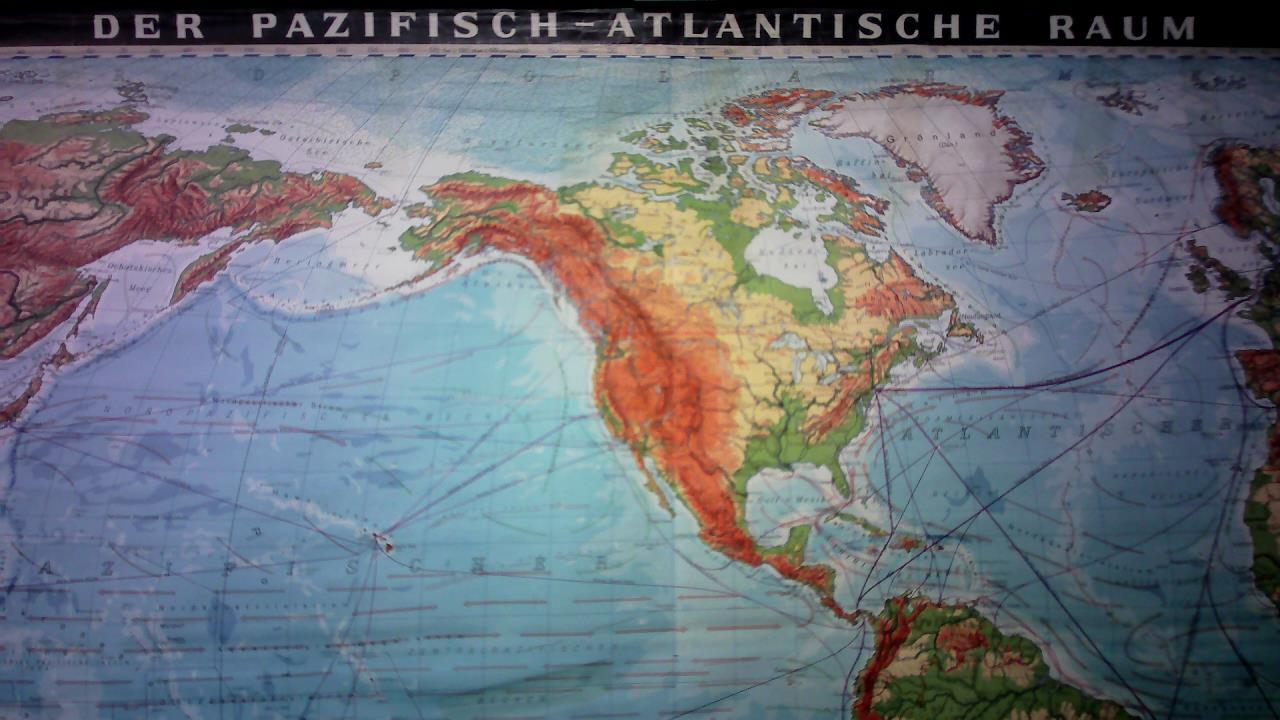 Der Pazifisch-Atlantische Raum, Maßstab 1:12.000.000