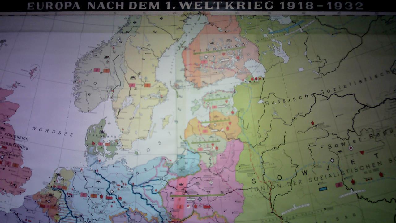 (Lernmitteltafel) - Krabusch, Hans - Europa nach dem 1. Weltkrieg 1918 - 1932, Mastab 1:2.000.000